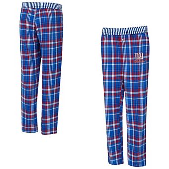 Women's Concepts Sport Royal New York Giants Laney Plaid Tri-Blend Pants