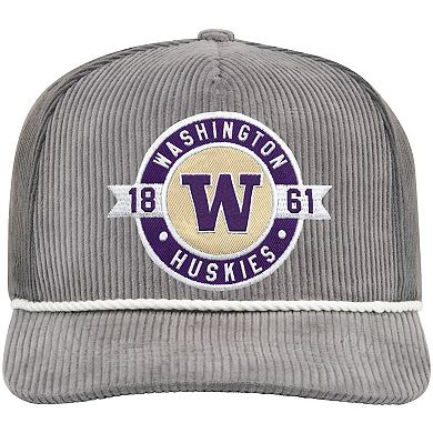 Men's Colosseum Gray Washington Huskies Where's My Hat Podium Adjustable Trucker Hat