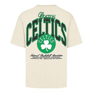 Unisex '47 Cream Boston Celtics Crossover Collection Foundation Pocket T-Shirt