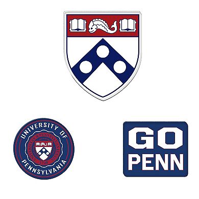 WinCraft Pennsylvania Quakers 3-Pack Premium Fridge Magnet Set