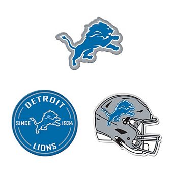 WinCraft Detroit Lions 3-Pack Premium Fridge Magnet Set