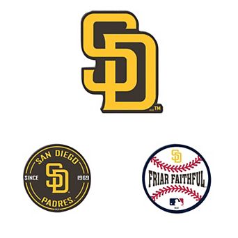 WinCraft San Diego Padres 3-Pack Premium Fridge Magnet Set