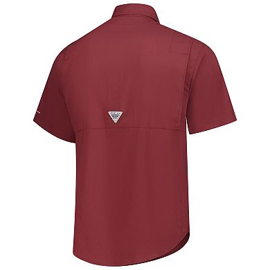 Men's Columbia Maroon Virginia Tech Hokies Tamiami Omni-Shade Button-Down Shirt