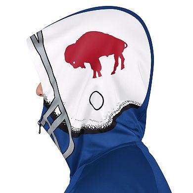 Men's Pro Player Royal/Red Buffalo Bills Retro Helmet Full-Zip Hooded Track Jacket