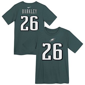 Preschool Nike Saquon Barkley Midnight Green Philadelphia Eagles Player Name & Number T-Shirt