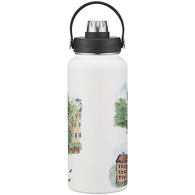 North Carolina Tar Heels Laura Wilcox Watercolors 34oz. Water Bottle