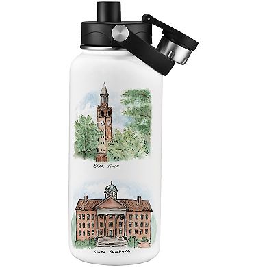 North Carolina Tar Heels Laura Wilcox Watercolors 34oz. Water Bottle