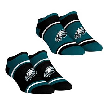 Unisex Rock Em Socks Philadelphia Eagles 2-Pack Color Block Low Cut Socks Set