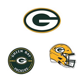 WinCraft Green Bay Packers 3-Pack Premium Fridge Magnet Set