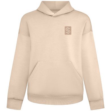 Women's Levelwear Khaki Seattle Kraken Tri-Blend Luxe Signature Hoodie