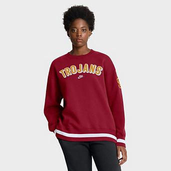 Women's Nike Cardinal USC Trojans Oversized Legacy Phoenix Sweatshirt