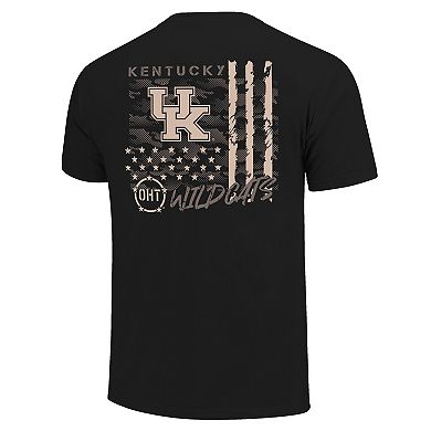 Men's Black Kentucky Wildcats Comfort Colors OHT Camo Overlay T-Shirt