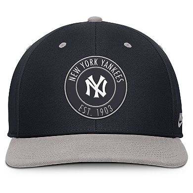 Men's Nike Navy/Gray New York Yankees Cooperstown Collection Pro Dri-FIT Snapback Hat