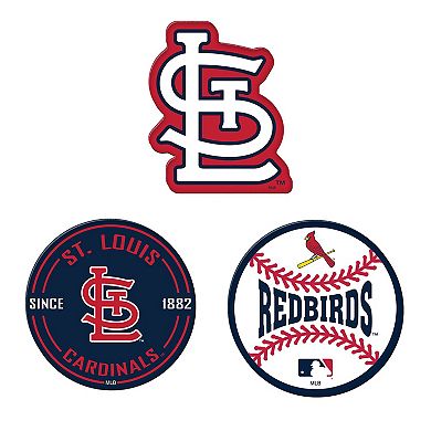 WinCraft St. Louis Cardinals 3-Pack Premium Fridge Magnet Set