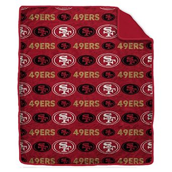 "Pegasus San Francisco 49ers Tonal Wordmark 60"" x 70"" Faux Fur Blanket"