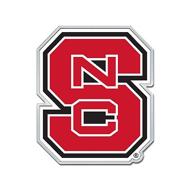 WinCraft NC State Wolfpack Colored Chrome Auto Emblem