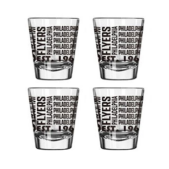 Philadelphia Flyers 4-Pack 2oz. Shot Glass Set