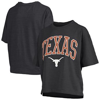 Women's Pressbox Black Texas Longhorns Nelson T-Shirt