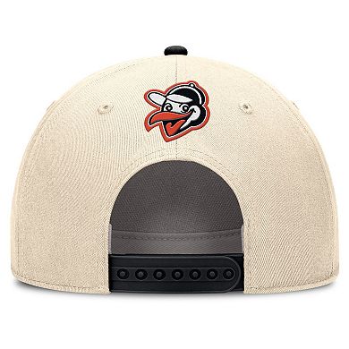 Men's Nike Natural/Black Baltimore Orioles Cooperstown Collection Rise Adjustable Hat