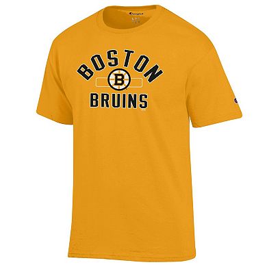 Men's Champion Gold Boston Bruins Jersey T-Shirt