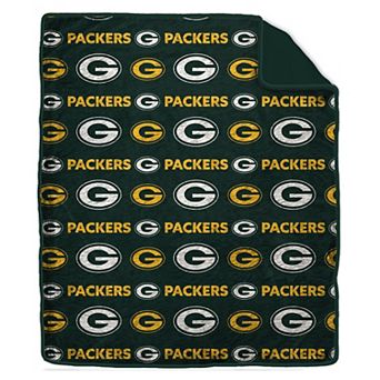 "Pegasus Green Bay Packers Tonal Wordmark 60"" x 70"" Faux Fur Blanket"