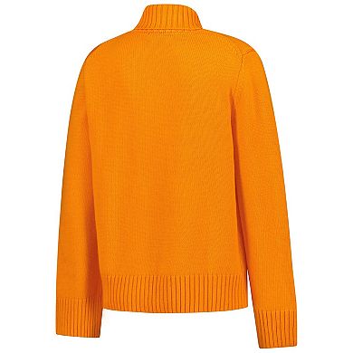 Women's Gameday Social Tennessee Orange Tennessee Volunteers Chenille Turtleneck Sweater