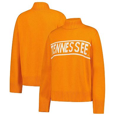 Women's Gameday Social Tennessee Orange Tennessee Volunteers Chenille Turtleneck Sweater