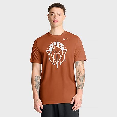 Men's Nike Texas Orange Texas Longhorns Basketball Icon Legend T-Shirt