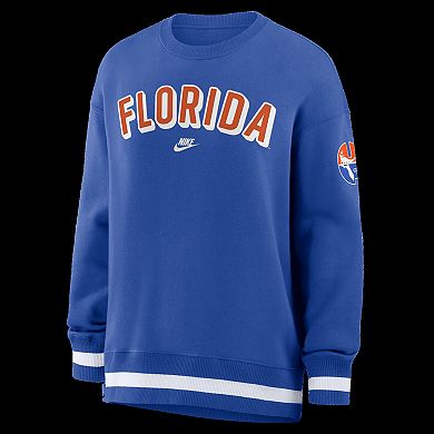 Women's Nike Royal Florida Gators Oversized Legacy Phoenix Sweatshirt