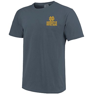Men's Navy Notre Dame Fighting Irish Comfort Colors Thick Lined Landscape T-Shirt