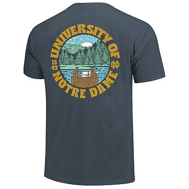 Men's Navy Notre Dame Fighting Irish Comfort Colors Thick Lined Landscape T-Shirt