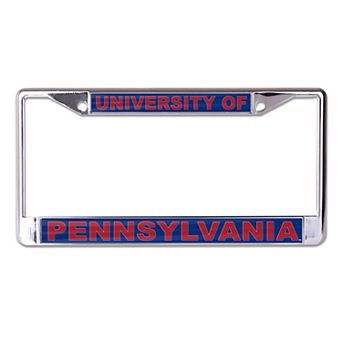 WinCraft Pennsylvania Quakers Laser Cut Metal License Plate Frame