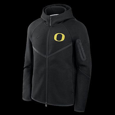 Men's Nike Black Oregon Ducks Tech Fleece Full-Zip Windrunner Hoodie