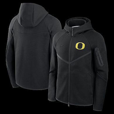 Men's Nike Black Oregon Ducks Tech Fleece Full-Zip Windrunner Hoodie