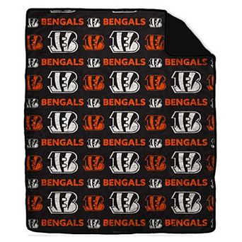 "Pegasus Cincinnati Bengals Tonal Wordmark 60"" x 70"" Faux Fur Blanket"