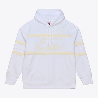 Men's Mitchell & Ness White Indianapolis Colts Head Coach White Out Edition Hoodie