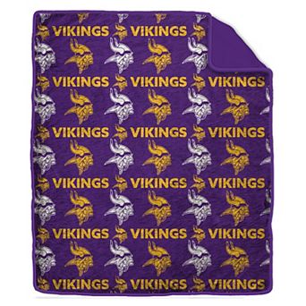 "Pegasus Minnesota Vikings Tonal Wordmark 60"" x 70"" Faux Fur Blanket"