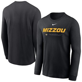 Men's Nike Black Missouri Tigers 2025 Courtside Basketball Shootaround Dri-FIT Long Sleeve T-Shirt