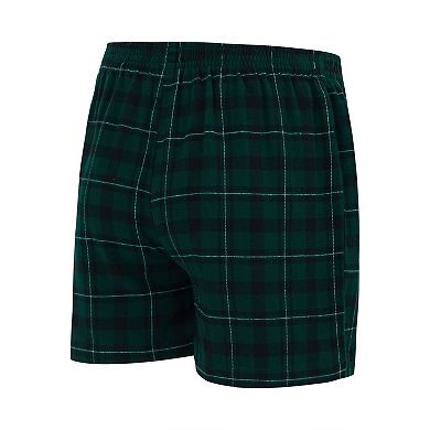 Men's Concepts Sport Hunter Green/Black Milwaukee Bucks Hawthorn Flannel Boxer