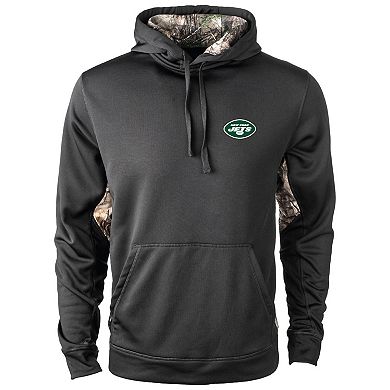 Men's Dunbrooke Black New York Jets Ranger Real Tree Camo Hoodie