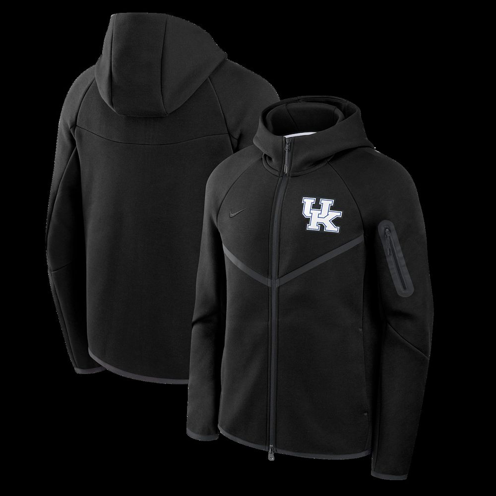 Men's Nike Black Kentucky Wildcats Tech Fleece Full-Zip Windrunner