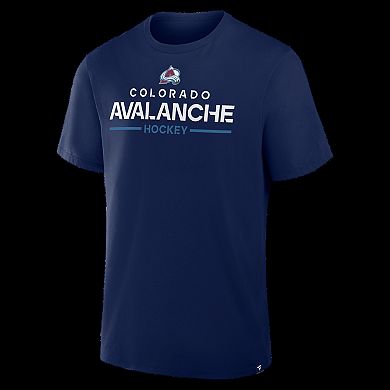 Men's Fanatics Navy Colorado Avalanche Authentic Pro Primary T-Shirt