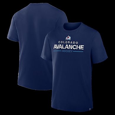 Men's Fanatics Navy Colorado Avalanche Authentic Pro Primary T-Shirt