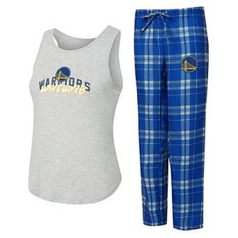 Women's Concepts Sport Royal/Heather Gray Golden State Warriors Regulate Tank & Pant Set