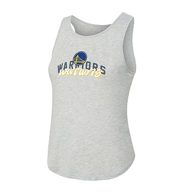 Women's Concepts Sport Royal/Heather Gray Golden State Warriors Regulate Tank & Pant Set