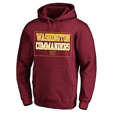Men's Fanatics Maroon Washington Commanders Big & Tall Fleece Hoodie