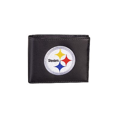 Pittsburgh Steelers Synthetic Leather Embroidered Bifold Wallet