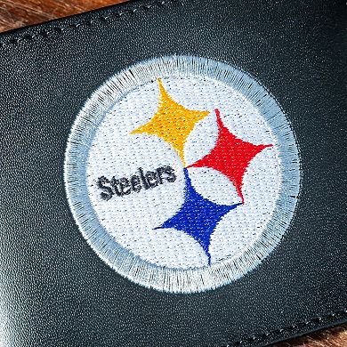 Pittsburgh Steelers Synthetic Leather Embroidered Bifold Wallet