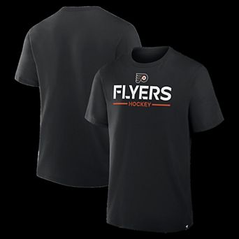 Men's Fanatics Black Philadelphia Flyers Authentic Pro Primary T-Shirt