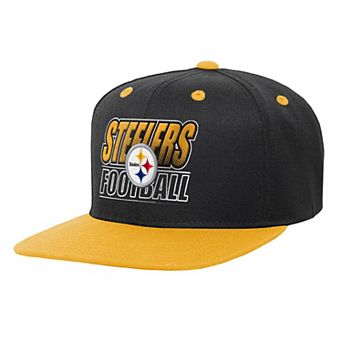 Youth Outerstuff Black Pittsburgh Steelers Team Gradient Deadstock Snapback Hat